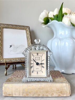 Vintage Fifth Avenue Crystal Clock
